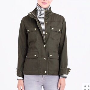 J. Crew Downtown Field Jacket in Dark Green/Blue
